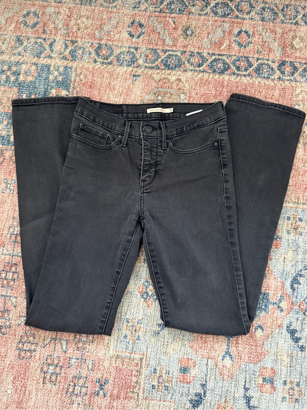 Women's Levi’s 315 Shaping Bootcut-Black Washed color